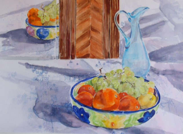 Yesterday, I covered an important light accidentally, so today I brushed water into the area and pulled out the light with a cotton cloth.  This is not recomendable because the paper suffers.  Lights should always be respected.