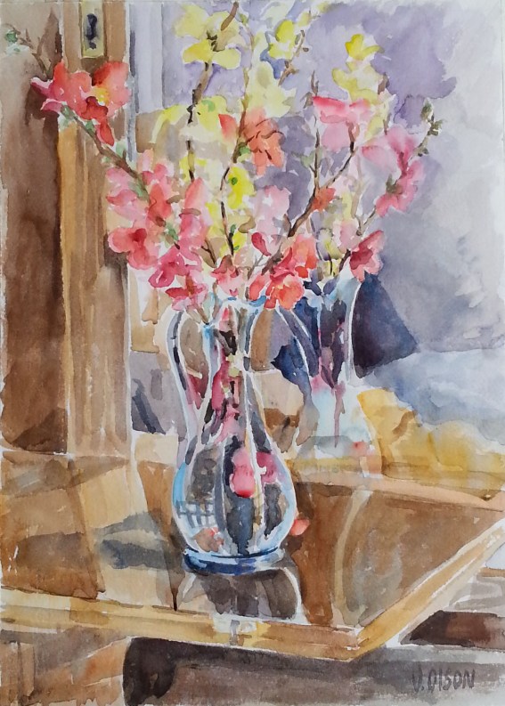 Once the I've coverd all the white, then I go back in and work on any area that needs morte detail or contrast.