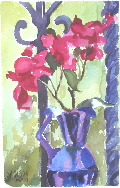 Bouganville in Purple Vase 2011