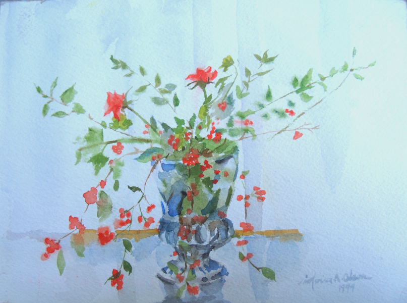 Bouquet in Crystal VAse 1994