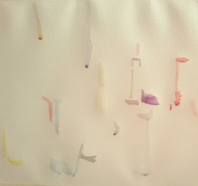 Starting a Watercolor 2015