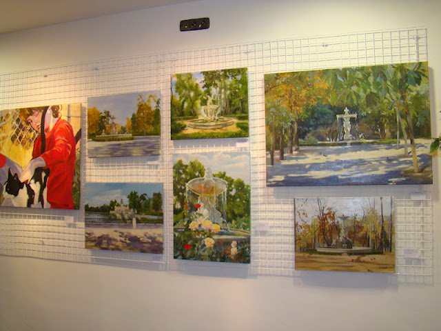 Open Air Paintings of the Retiro Park in Madrid, Spain