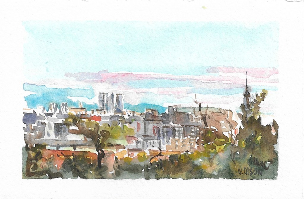 Balcòn de Vallecas (Tiny watercolor)