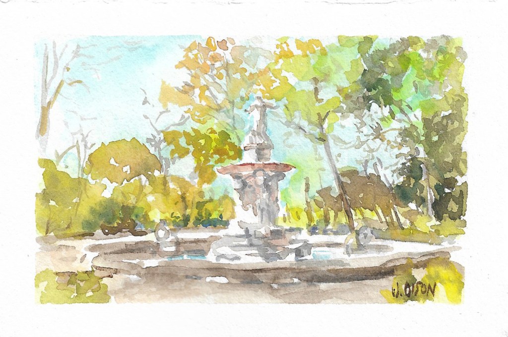 Fuente de Narciso (Tiny watercolor)